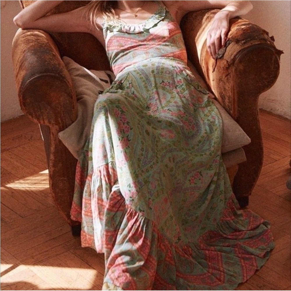 Floral Spell New with Tags “City Lights Strappy Maxi in Sage” - Picture 5 of 14